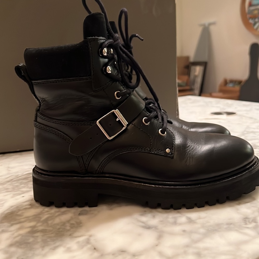 Allsaints Paulina Combat Lugg Boots View 3